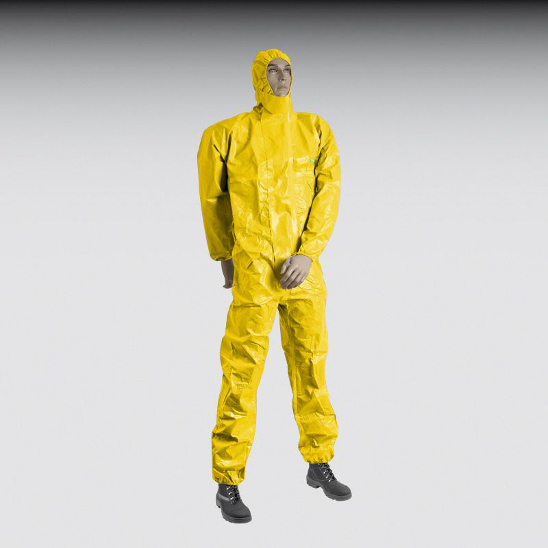 Einweg-Overalls m. Kapuze gelb    Fesenfeld