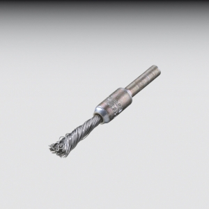 Pinselbrsten mit Schaft ungezop. Inox   10x0,30mm angespitzt  P