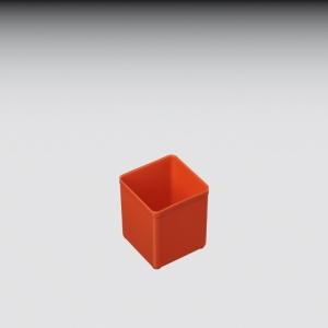Einsatz, Polystyrol 54x 54x63 mm, rot