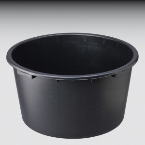 Kbel, schwarz rund, 90 l, 670 x H 365