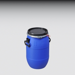 UN-Weithalsfass, blau 30 l, PE-HD
