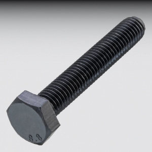 Sechskantschr. DIN 933, s M 14 x  80, schwarz,  8.8