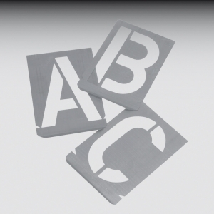 Buchstaben-Schablonensatz 100 mm Hhe    SB 230/100