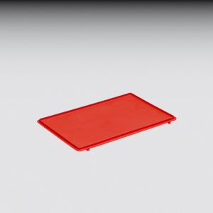 Scharnierdeckel, rot 600x400 mm