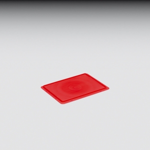 Scharnierdeckel, rot 400x300 mm