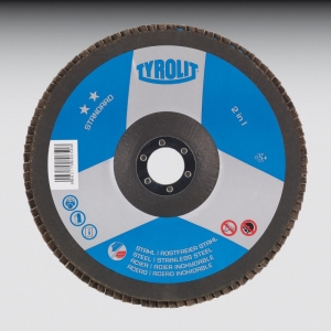 Fcherscheibe 125x22,2mm 27A gekrpft ZA40Q Standard Stahl/Edels