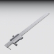 Anreimessschieber<br />200 mm, mit Rolle