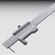Anreimessschieber<br />200 mm, mit Rolle