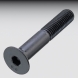 Senkschrauben DIN 7991,s M  3 x 10, schwarz,  8.8