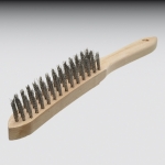 Handstielbrsten Nirosta 3-reihig   HBU 30 MES 0,30 SG