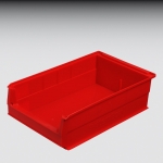 Systembox, PE SB2Z  rot,500/450x310x145