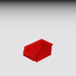 Systembox, PE SB5   rot,160/140x100x 75