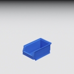 Systembox, PE SB5  blau,160/140x100x 75