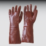 PVC-Handschuhe rotbraun Gr. 10      400mm