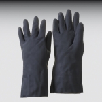 Chloroprene-Handschuhe schwarz      Gr. 10