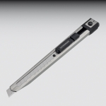 Cuttermesser B.9mm   Inox schmal    incl. 3 Klingen