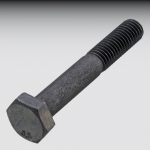 Sechskantschr. DIN 931, s M 12 x  40, schwarz,  8.8