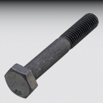 Sechskantschr. DIN 931, s M 10 x 50, schwarz,  8.8