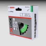 Bosch X-LOCK Scheibenbrste rostfrei 115mm gezopfter Draht, Drah