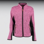 Jacke Strick-Fleece Stehkragen Gr. 36 pink